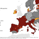 Na zemljevidu ECDC Slovenija nič več povsem temno rdeča