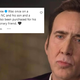 Nicolas Cage namišljenemu prijatelju svojega sina kupil letalsko karto