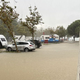 'Stopniščni hudournik' v Luciji, nad Labin 157 litrov dežja na kvadratni meter