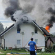 #foto Požar v stanovanjski hiši: v občini Duplek zagorela mansarda, škode za 70.000 evrov