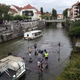 Ples in odbojka na gladini Ljubljanice