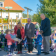 V mežiškem vrtcu praznovali visok jubilej, namenu predali obnovljeno dvorišče ter premierno zapeli himno (FOTO)