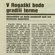 V Rogaški bodo gradili terme