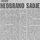 Neobrano sadje