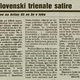 I. slovenski trienale satire