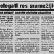 So delegati res sramežljivi?