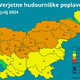 Pozor! Prihajajo močni nalivi in verjetnost hudourniških poplav