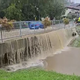 Močno deževje težave zaenkrat povzroča na območju Šentjurja in v okolici Celja (foto), stoji se tudi v Podplatu