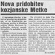 Nova pridobitev kozjanske Metke