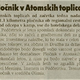 Pločnik v Atomskih toplicah