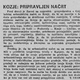 Kozje: pripravljen načrt