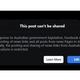 Facebook avstralskim uporabnikom blokiral ogled in deljenje novic