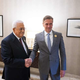Golob v Jordaniji s palestinskim predsednikom Abbasom (FOTO)