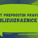 Pet preprostih pravil: blizuizraznice