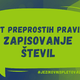 Pet preprostih pravil: zapisovanje števil