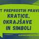 Pet preprostih pravil: kratice, okrajšave in simboli