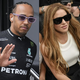 "Metuljček" Lewis Hamilton leta med Shakiro in Eizo Gonzalez