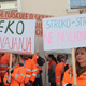 Delavci Salonita protestirali: Novela o varstvu okolja bi lahko vodila v zaprtje cementarne