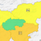 Del Slovenije v oranžnem: močan dež in veter bosta vztrajala