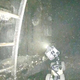 Podvodni pogled v poškodovani reaktor