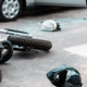 Na Idrijskem se je huje poškodovala sopotnica na motornem kolesu