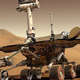 Rover na Marsu po nesreči zlomil kamen in našel nekaj nenavadnega