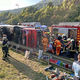 (FOTO) S helikopterjem v ljubljanski UKC: Huje poškodovani voznik iz Spodnjega Podravja je ostal ukleščen v kabini