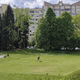 Sredi Ljubljane: Otroci morajo sami kositi park, da lahko igrajo nogomet